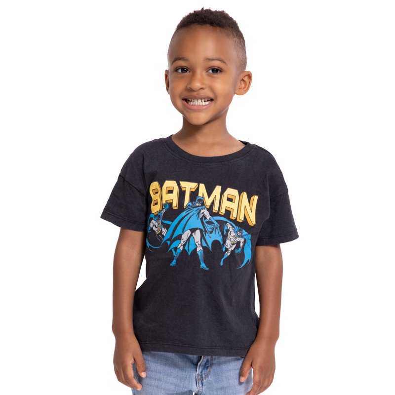 DC Comics Toddler Boys' Batman Graphic Tee with Short Sleeves Sizes 12M-5T