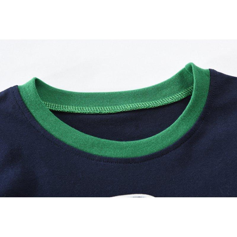 DDSOL Boy Pajamas Long Sleeves Graphic Pjs Cotton Sleepwear 2-Piece Size 6