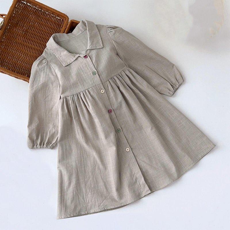 Delliss Toddler Girl Dress Long Sleeve Casual Fall Winter Floral Dresses Casual Peter Pan Collar Dresses