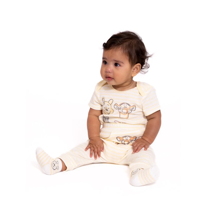 Disney Baby Wishes + Dreams Character Infant Baby Short Sleeve Bodysuits 3-Pack Sizes Newborn-12 Months