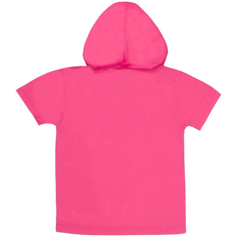 Disney Characters Girls 2-Piece Kids Clothing Set - Hoodie T-Shirt & Shorts 2-Pack Bundle Set For Girls (Size 3T-8)