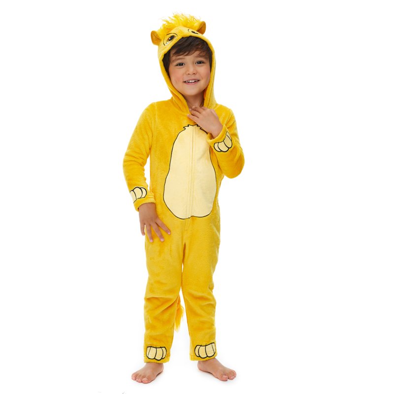 Disney Lion King Simba Toddler Boys Zip Up Cosplay Coverall Newborn To Big Kid