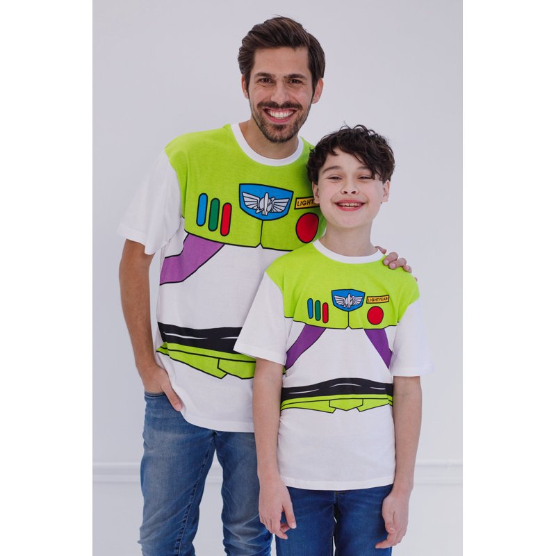 Disney Pixar Toy Story Buzz Lightyear Infant Baby Boys Matching Family Cosplay T-Shirt Infant To Big Kid