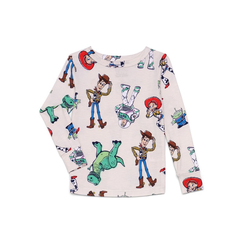 Disney Pixar Toy Story Toddler Unisex Long Sleeve Top And Pants 2-Piece Pajama Set Size 12M-5T