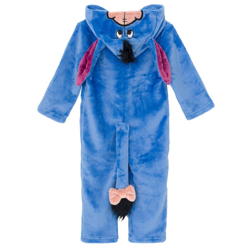 Disney Winnie The Pooh Eeyore Toddler Boys Zip Up Cosplay Coverall Tail Newborn To Big Kid