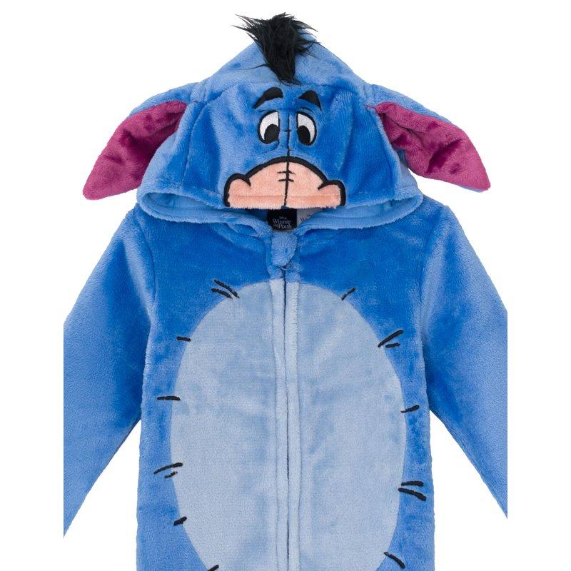 Disney Winnie The Pooh Eeyore Toddler Boys Zip Up Cosplay Coverall Tail Newborn To Big Kid