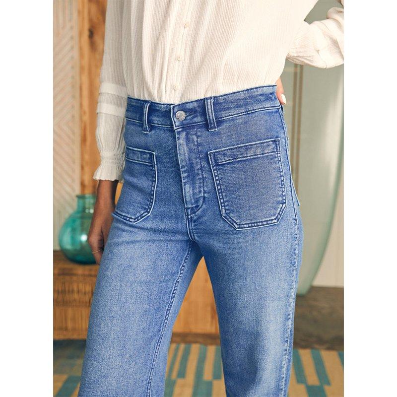 DOKOTOO Women's Wide Leg Jeans High Waisted Stretchy Straight Leg Denim Pants With Pockets Loose Fit Trendy Jeans For Casual (Sizes 4-18)