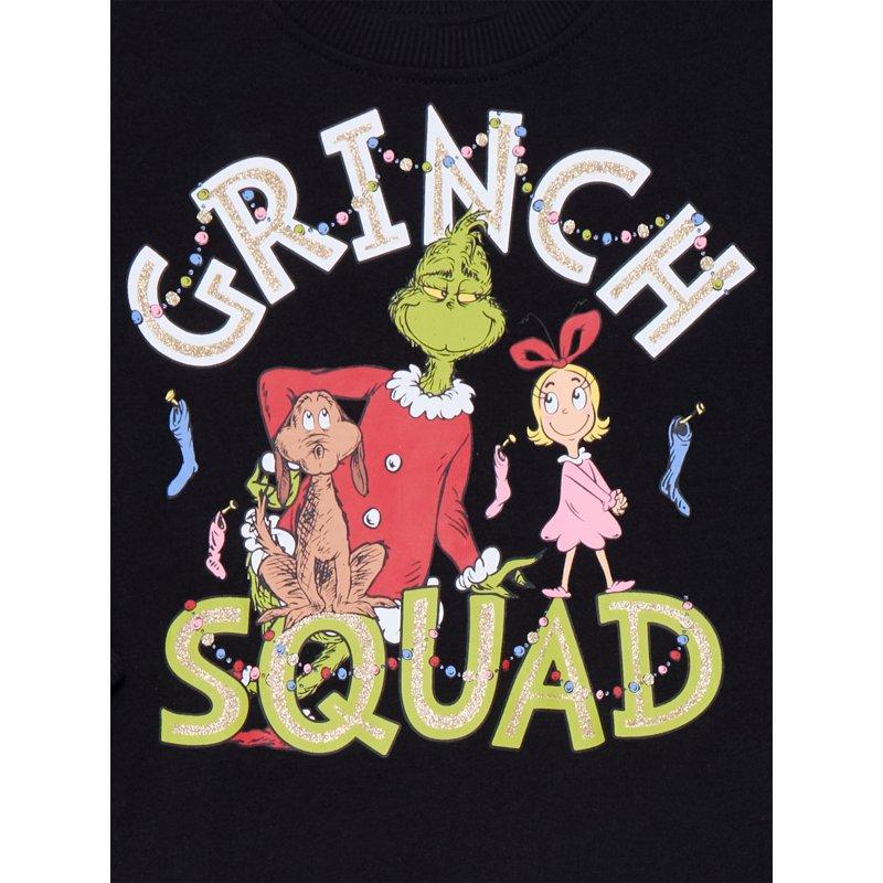 Dr Seuss The Grinch Girls Graphic Sweatshirt And Joggers Set 2 Piece Sizes 4-18
