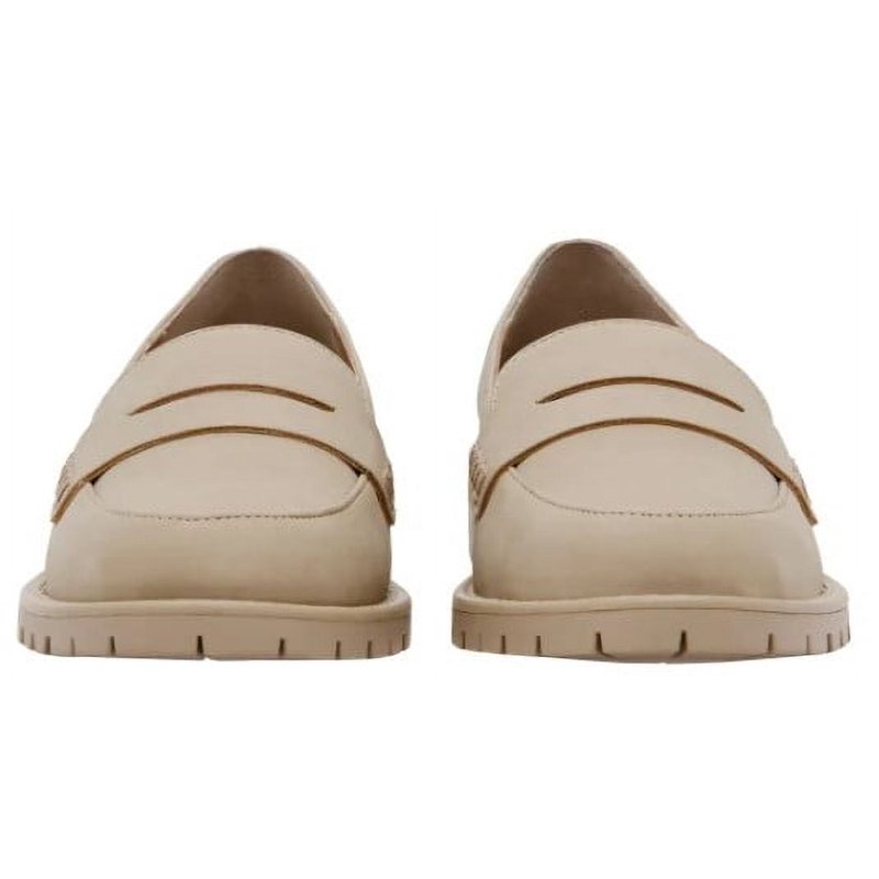 DV Dolce Vita Loafers - Lug Casual & Dress Shoes Medium Low Heel Block Closed Toe Beige Size 9