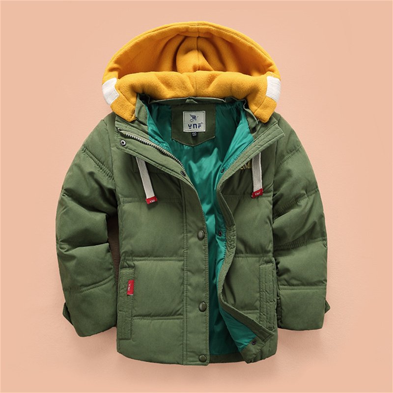 Eashery Lightweight Jacket For Boys Kids Baby Fall Winter Pullover Tops Jackets For Boys (Army Green 7-8 Years)