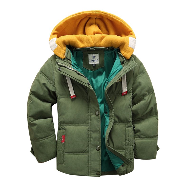 Eashery Lightweight Jacket for Boys Kids Baby Fall Winter Pullover Tops Jackets for Boys (Army Green 7-8 Years)