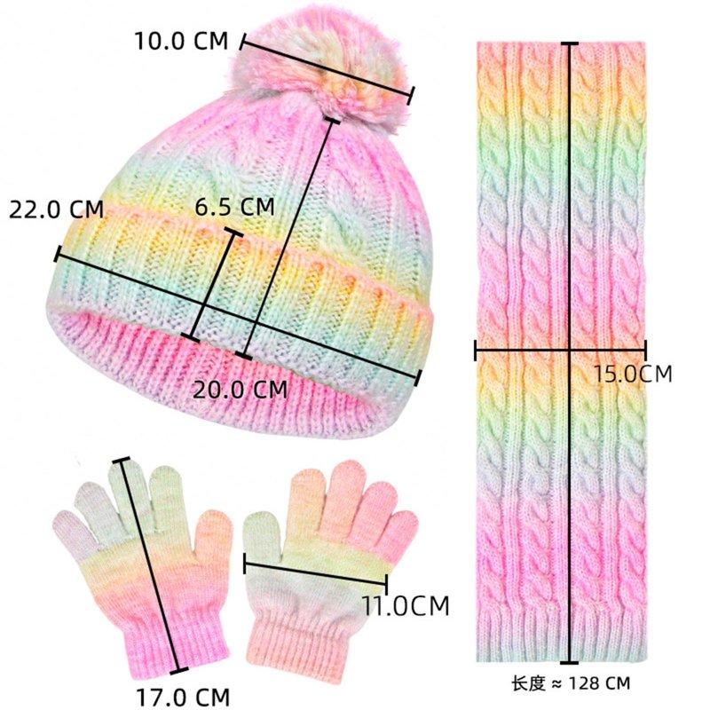 Eltusu Boys Hats Scarves Gloves Sets 3 Pieces Soft Winter Beanies Scarves Mittens Sets 3-10 T Size Acrylic