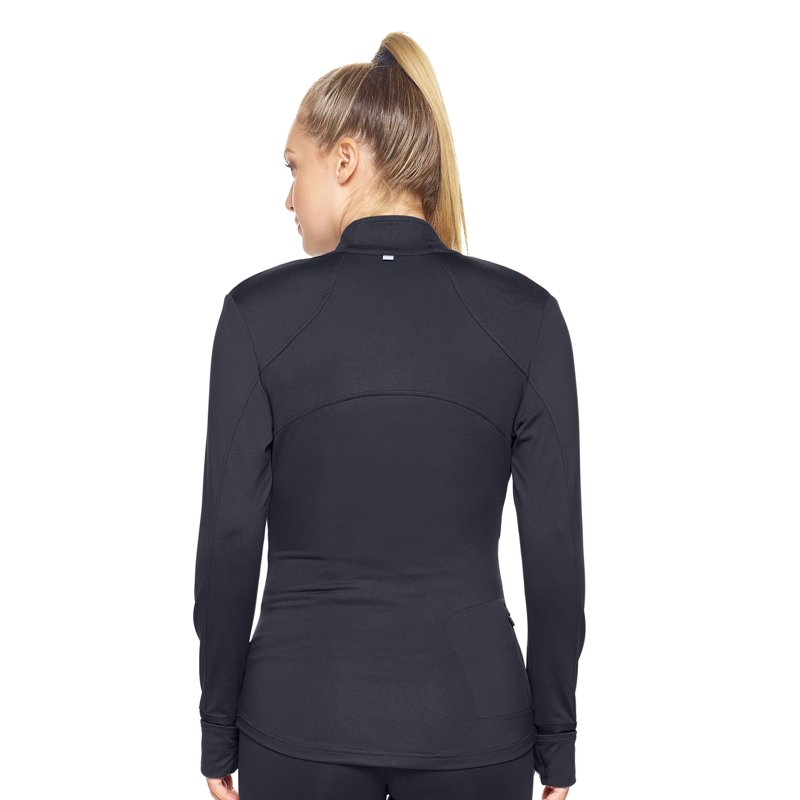 Expert Brand Women's Airstretch Full Zip Training Jacket Black Medium