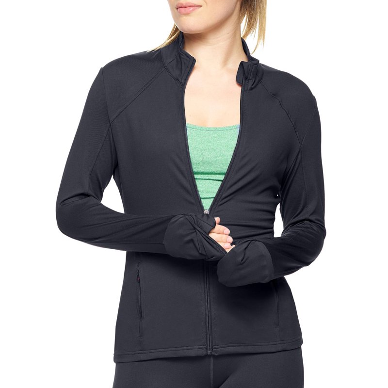 Expert Brand Women's Airstretch Full Zip Training Jacket Black Medium
