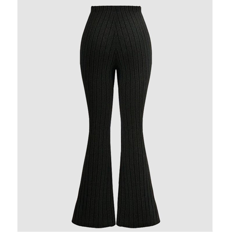 Fancifize Girls Flare Leggings High Waisted Pants Casual Ribbed Knit Yoga Bell Bottoms Pant Fall Fashion Clothes With Pockets