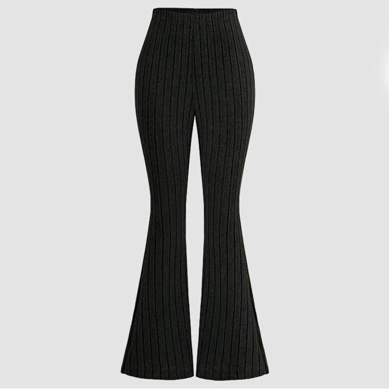 Fancifize Girls Flare Leggings High Waisted Pants Casual Ribbed Knit Yoga Bell Bottoms Pant Fall Fashion Clothes With Pockets