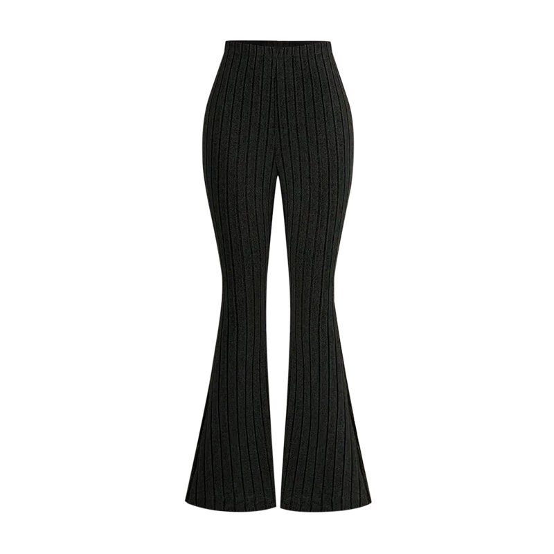 Fancifize Girls Flare Leggings High Waisted Pants Casual Ribbed Knit Yoga Bell Bottoms Pant Fall Fashion Clothes with Pockets