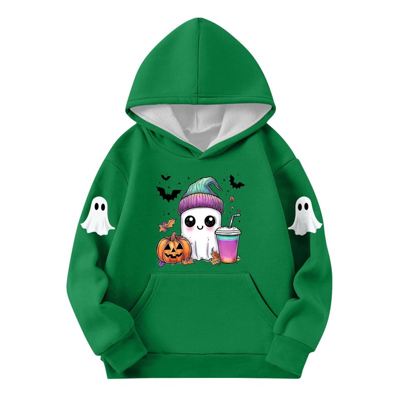 Favoffer Fall Girls' Graphic Hoodie Long Sleeve Pocketed Sweatshirt Pullover Tops Kids Toddler Warm T-Shirt For Casual Parties Kid To Teen 3-14Y