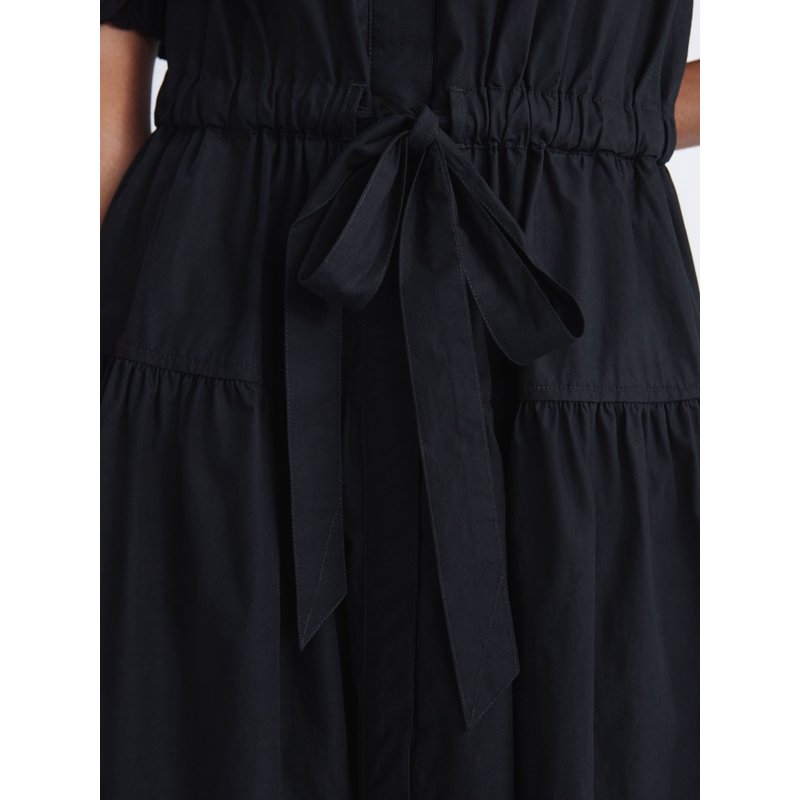 Free Assembly Women's And Women's Plus Cotton Midi Dress With Puff Sleeves Sizes XS-4X