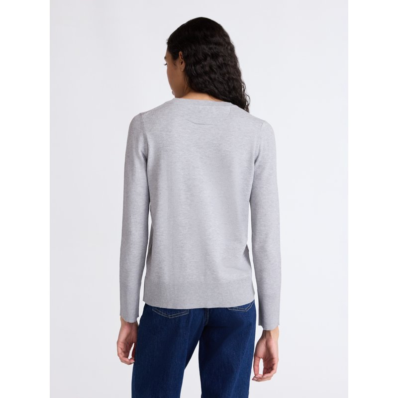 Free Assembly Women's And Women's Plus Cozy Yarn Crewneck Sweater With Long Sleeves. Lightweight Sizes XS-4X