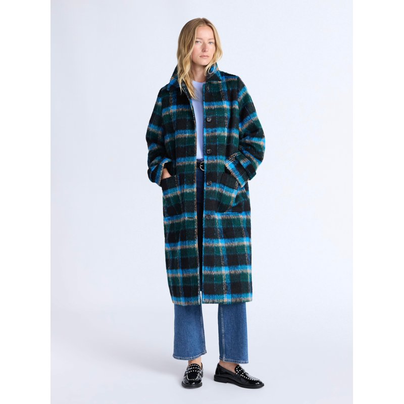 Free Assembly Women's And Women's Plus Long Wool Blend Coat Sizes XS-4X