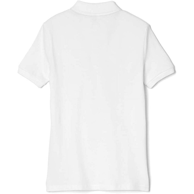 French Toast Girls School Uniform Short Sleeve Ruffle Pique Polo Shirt