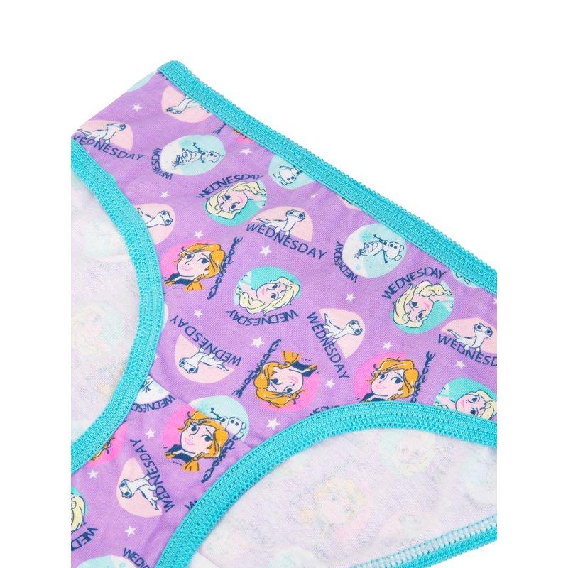 Frozen (Days Of The Week) Girls Cotton Brief Character Underwear 7-Pack Size 4-8