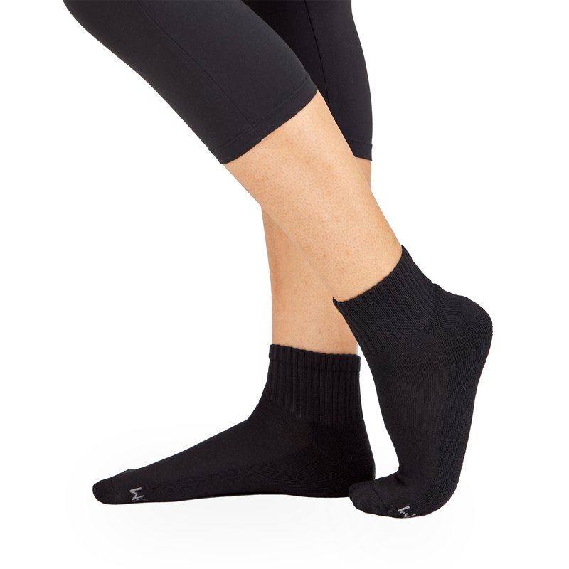 Fruit Of The Loom All Day Comfort Ankle Socks For Women Black Sizes 4-10 (6-Pack)