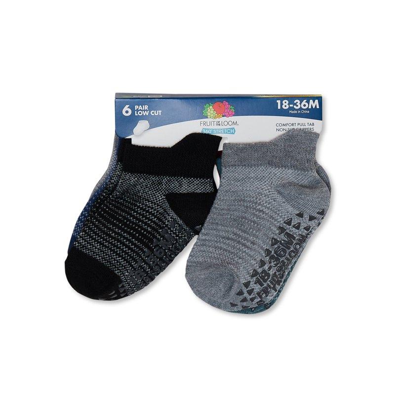 Fruit Of The Loom Toddler Low-Cut Socks 6-Pack Size 6M-5T