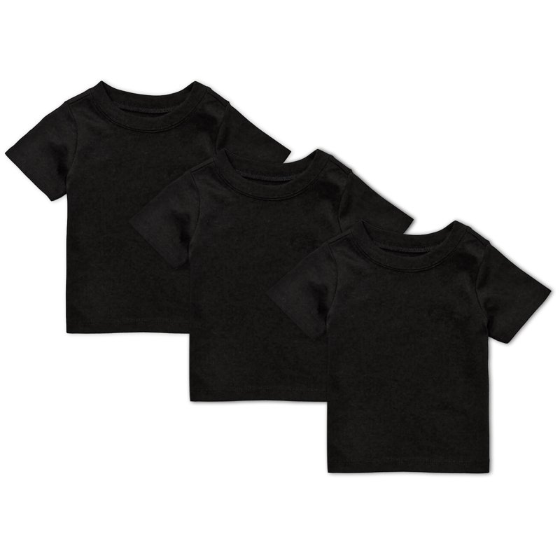 Garanimals Baby Boy Basic Short Sleeve T-Shirt Multipack 3-Pack Sizes 0-24 Months