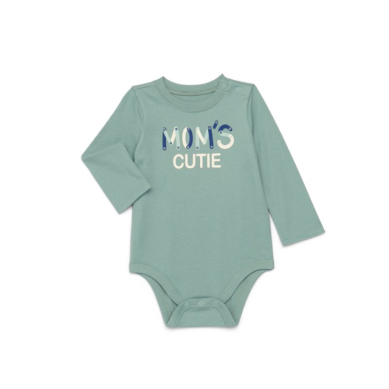 Garanimals Baby Boy Graphic Bodysuit with Long Sleeves Sizes 0M-24M