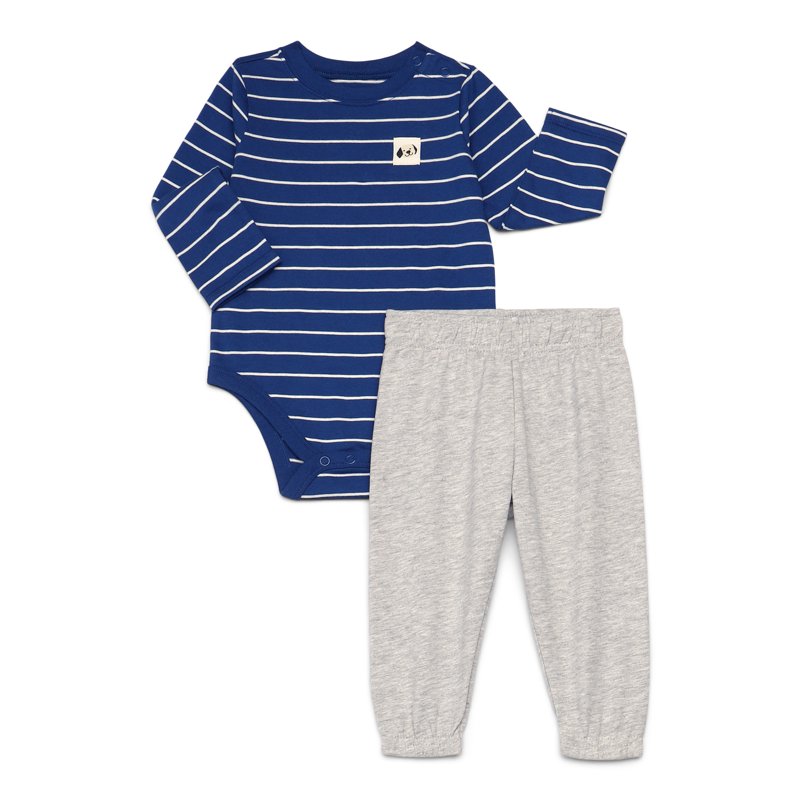 Garanimals Baby Boys Mix And Match Bodysuits And Joggers Kid-Pack 6-Piece Sizes 0M-24M