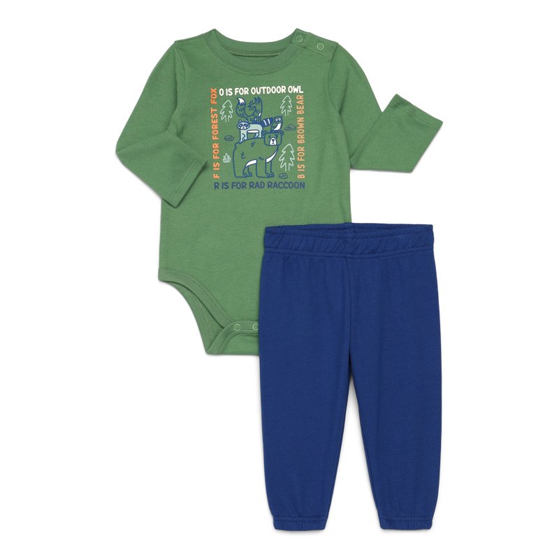 Garanimals Baby Boys Mix And Match Bodysuits And Joggers Kid-Pack 6-Piece Sizes 0M-24M