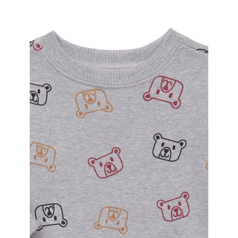 Garanimals Baby Boys Printed Fleece Sweatshirt With Long Sleeves Sizes 6-24 Months