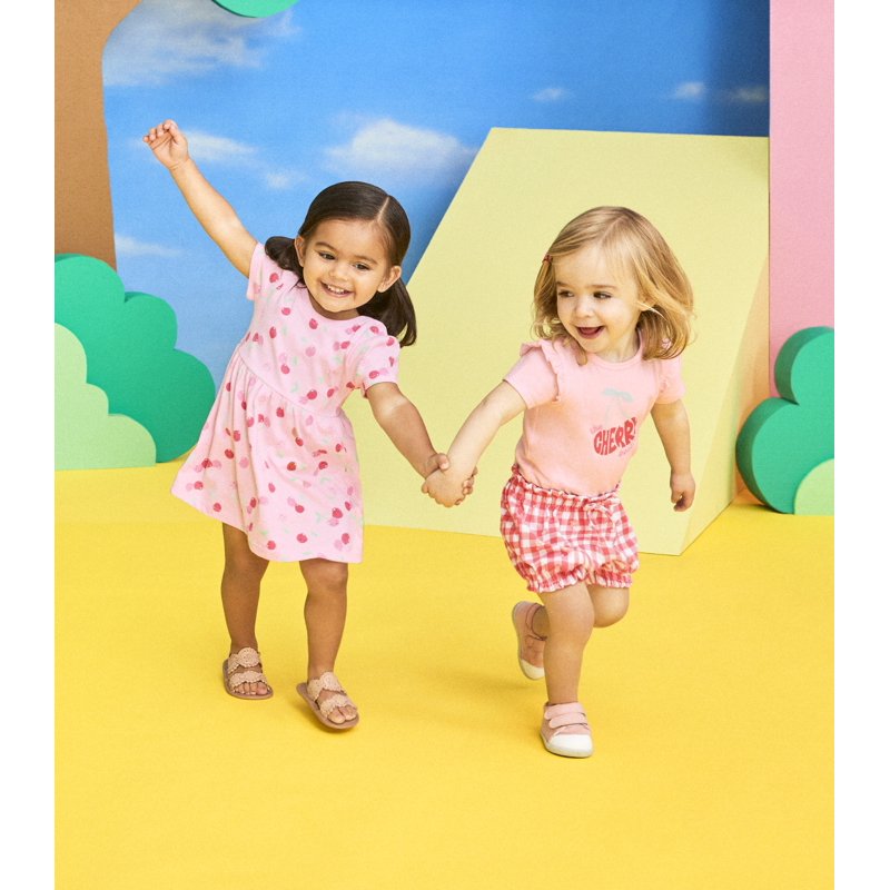 Garanimals Baby Girl Short Sleeve Print Jersey Dress Sizes 0-24 Months