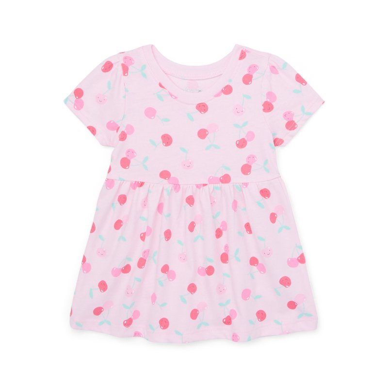 Garanimals Baby Girl Short Sleeve Print Jersey Dress Sizes 0-24 Months