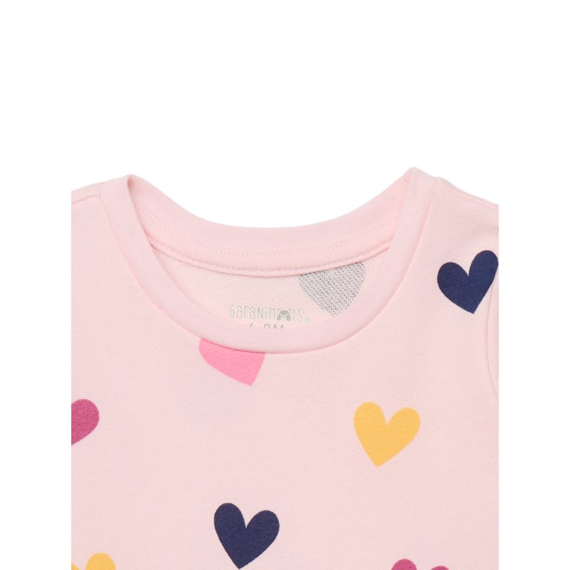 Garanimals Baby Girls Print Babydoll Dress With Long Sleeves Sizes 0M-24M