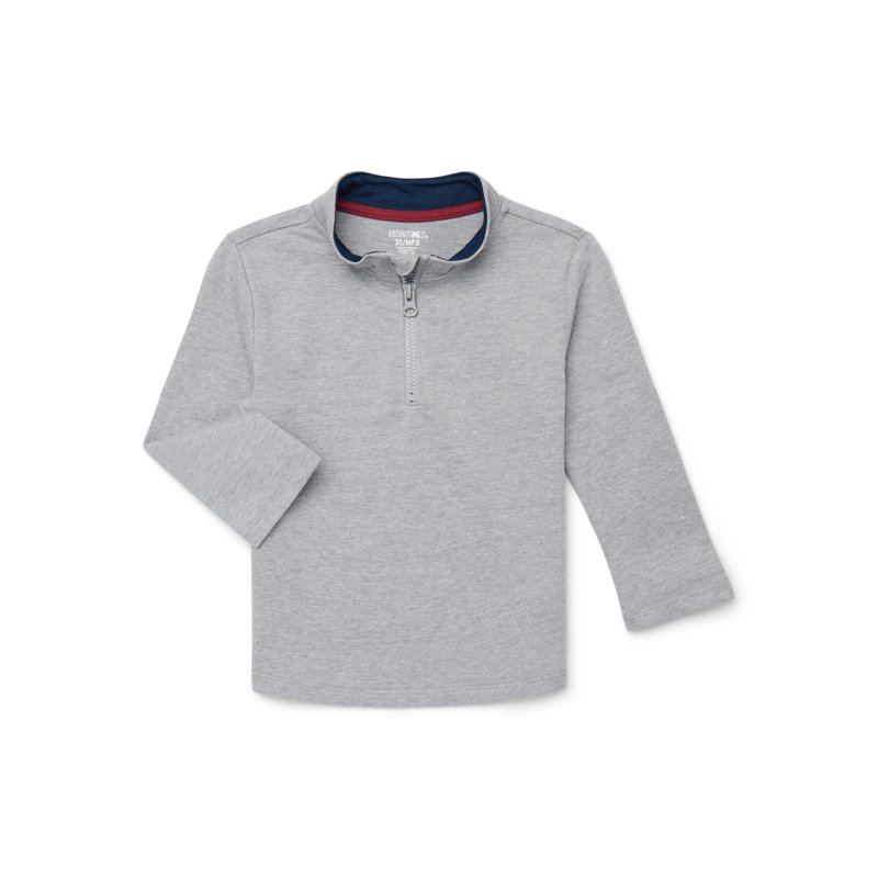 Garanimals Toddler Boys Quarter Zip Pullover with Long Sleeves Sizes 18M-5T