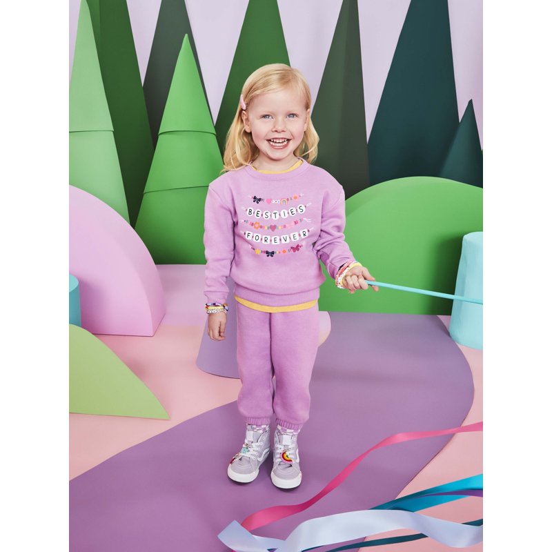 Garanimals Toddler Girl Graphic Fleece Sweatshirt With Long Sleeves Sizes 2T-5T