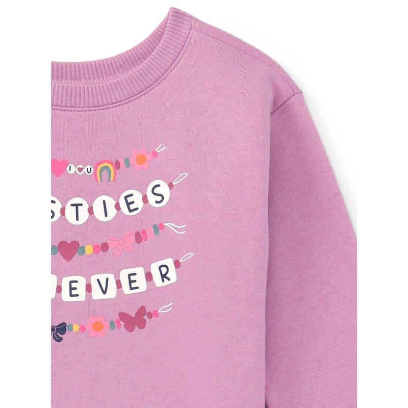 Garanimals Toddler Girl Graphic Fleece Sweatshirt With Long Sleeves Sizes 2T-5T