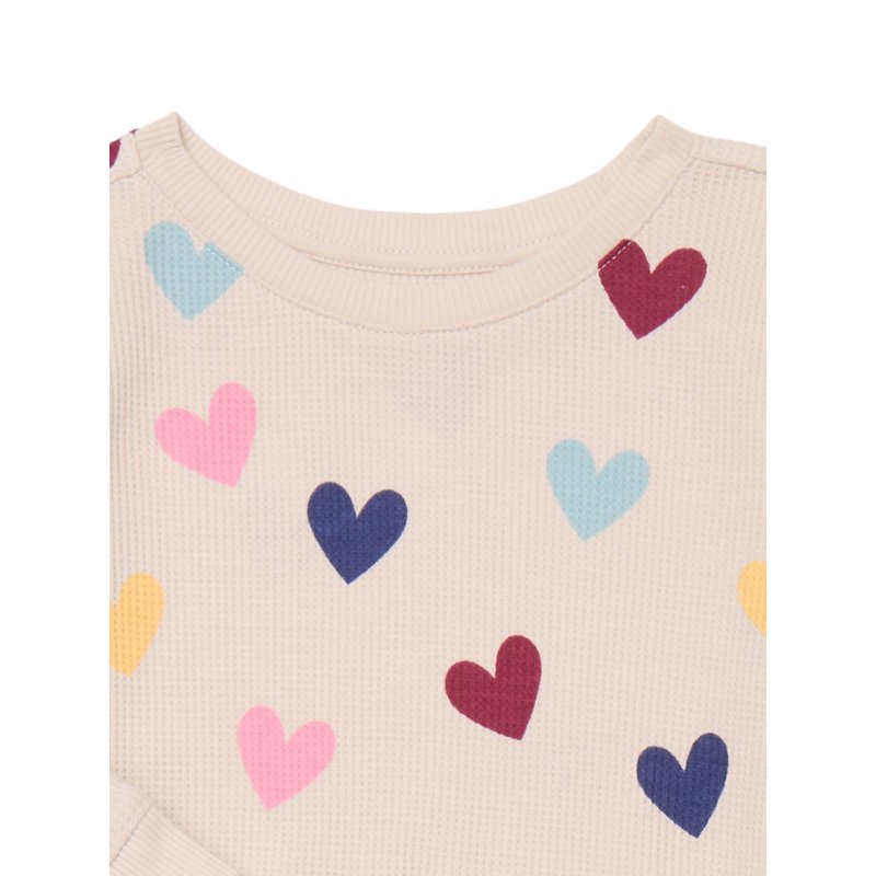 Garanimals Toddler Girl Long Sleeve Thermal Printed Top Sizes 18M-5T