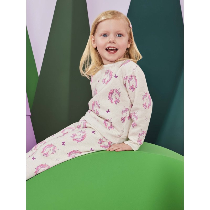 Garanimals Toddler Girl Printed Fleece Sweatshirt With Long Sleeves Sizes 2T-5T