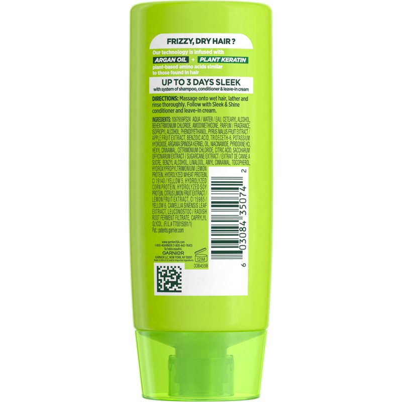 Garnier Fructis Sleek & Shine Conditioner For Frizzy Dry Hair 3 Fl Oz