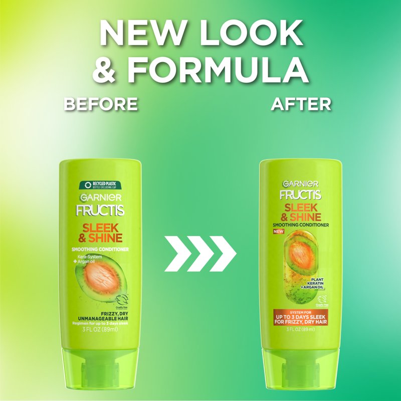 Garnier Fructis Sleek & Shine Conditioner For Frizzy Dry Hair 3 Fl Oz