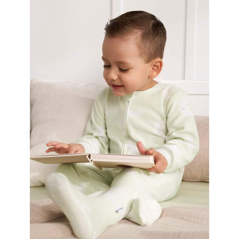 Gerber Baby And Toddler Neutral Microfleece Blanket Sleeper Pajamas 3-Pack Sizes 0/3M-5T