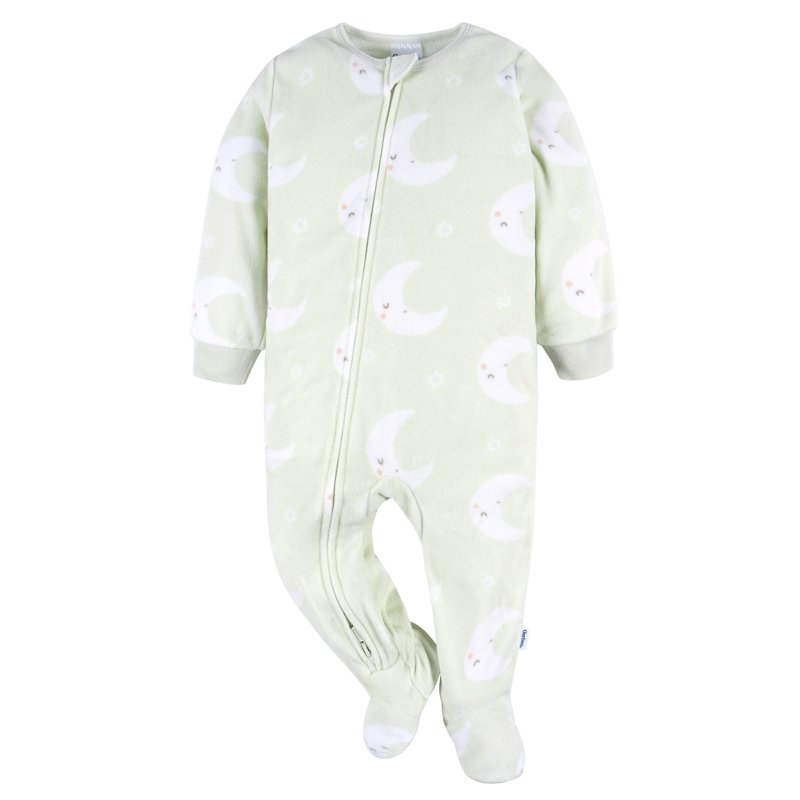 Gerber Baby And Toddler Neutral Microfleece Blanket Sleeper Pajamas 3-Pack Sizes 0/3M-5T