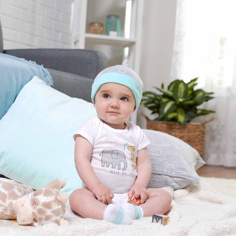 Gerber Baby Boy Or Girl Gender Neutral Onesies Short Sleeve Bodysuits 5-Pack