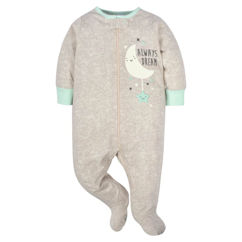 Gerber Baby Boy Or Girl Gender Neutral Sleep 'n Play Footed Pajamas 4-Pack