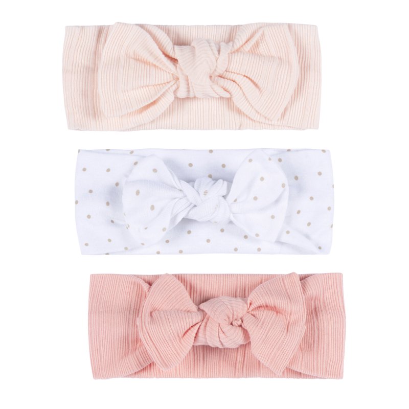 Gerber Baby Girl 3-Pack Soft and Stretchy Headband One Size