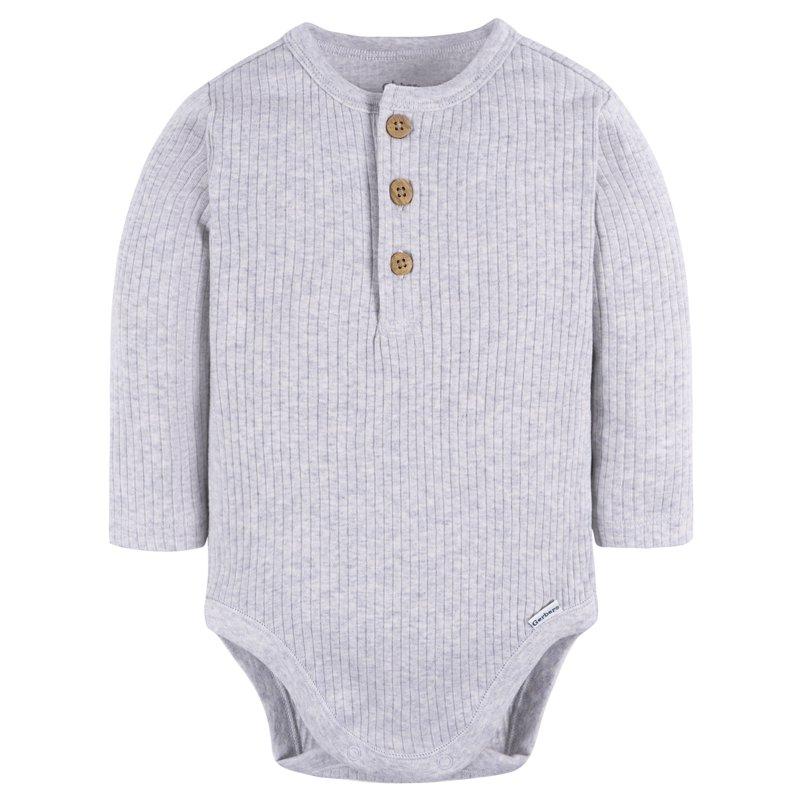 Gerber Baby Neutral Long Sleeve Bodysuits 2-Pack Sizes Newborn - 12 Months